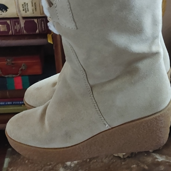 Michael Kors Lace Up Wedge Boots Size 6.5 - Picture 8 of 8